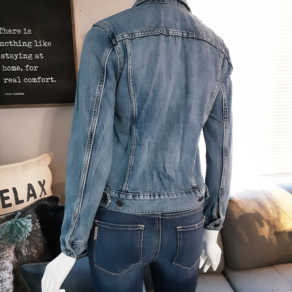 Lucky Brand jean jacket size exrtra small womens - Picture 6 of 11